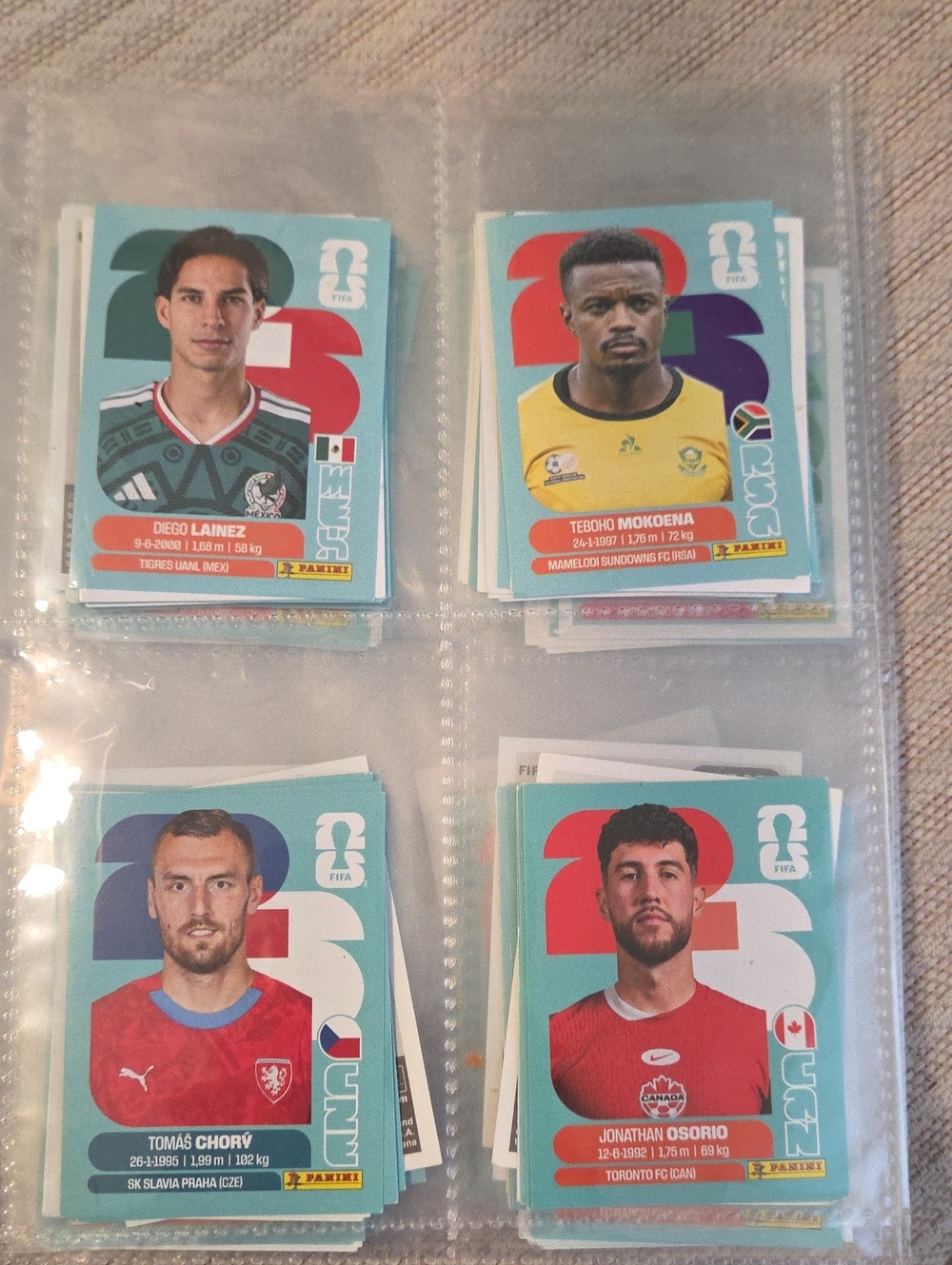 Panini Football Sticker Cards -fifa World Cup 2026 Over 160 Stickers